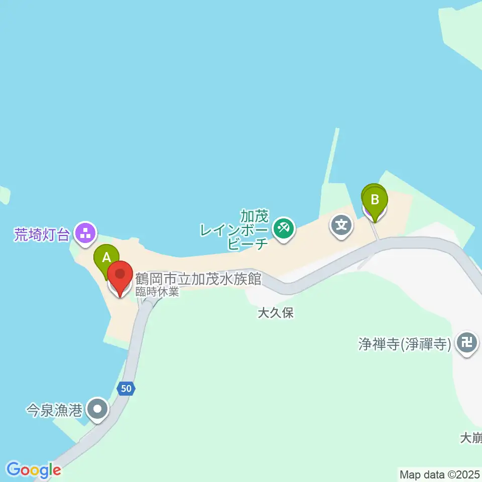 東北エプソンアクアリウムかもすい周辺のファミレス・ファーストフード一覧地図