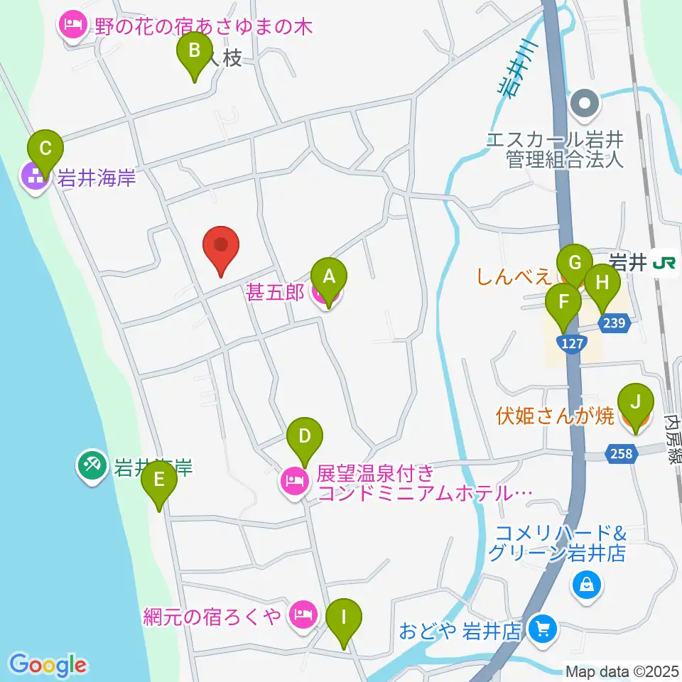 いとうRYO周辺のファミレス・ファーストフード一覧地図