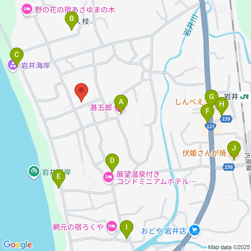 いとうRYO周辺のファミレス・ファーストフード一覧地図