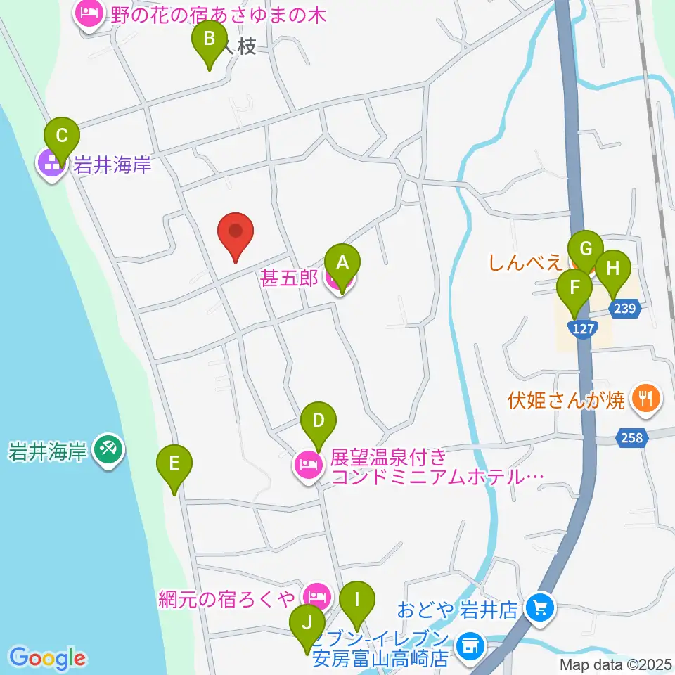 いとうRYO周辺のファミレス・ファーストフード一覧地図