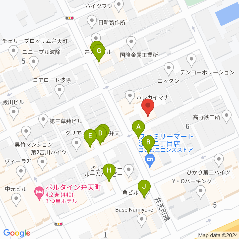 スタジオフリエ周辺のファミレス・ファーストフード一覧地図