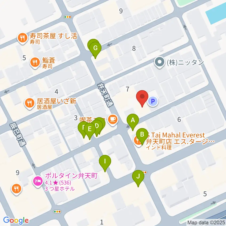 スタジオフリエ周辺のファミレス・ファーストフード一覧地図