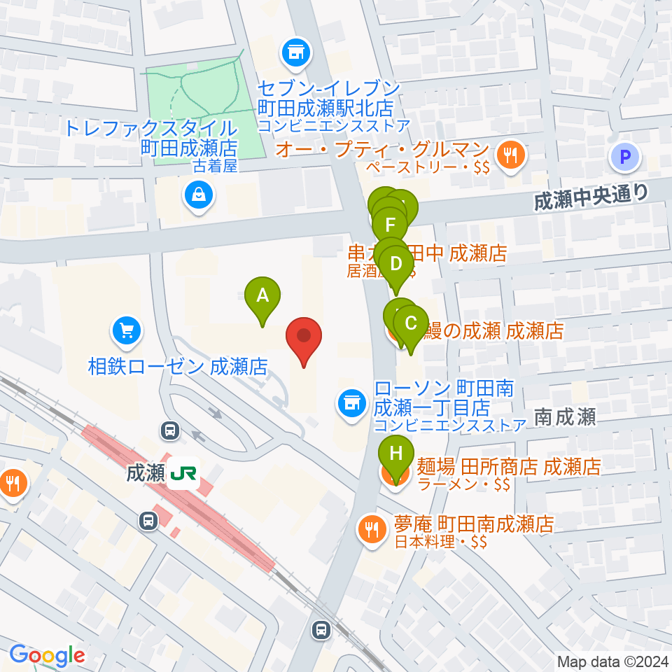 ソピックカルチャー周辺のファミレス・ファーストフード一覧地図