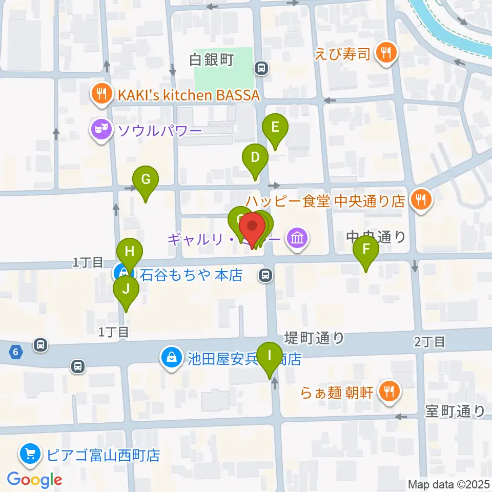 友井音楽教室周辺のファミレス・ファーストフード一覧地図