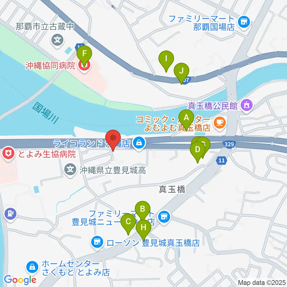 Jim Rock Vocal Labo周辺のファミレス・ファーストフード一覧地図