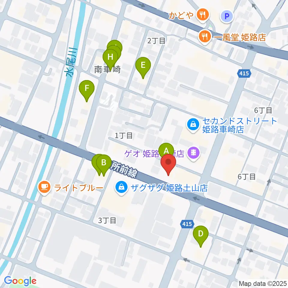 サウンドステーション周辺のファミレス・ファーストフード一覧地図