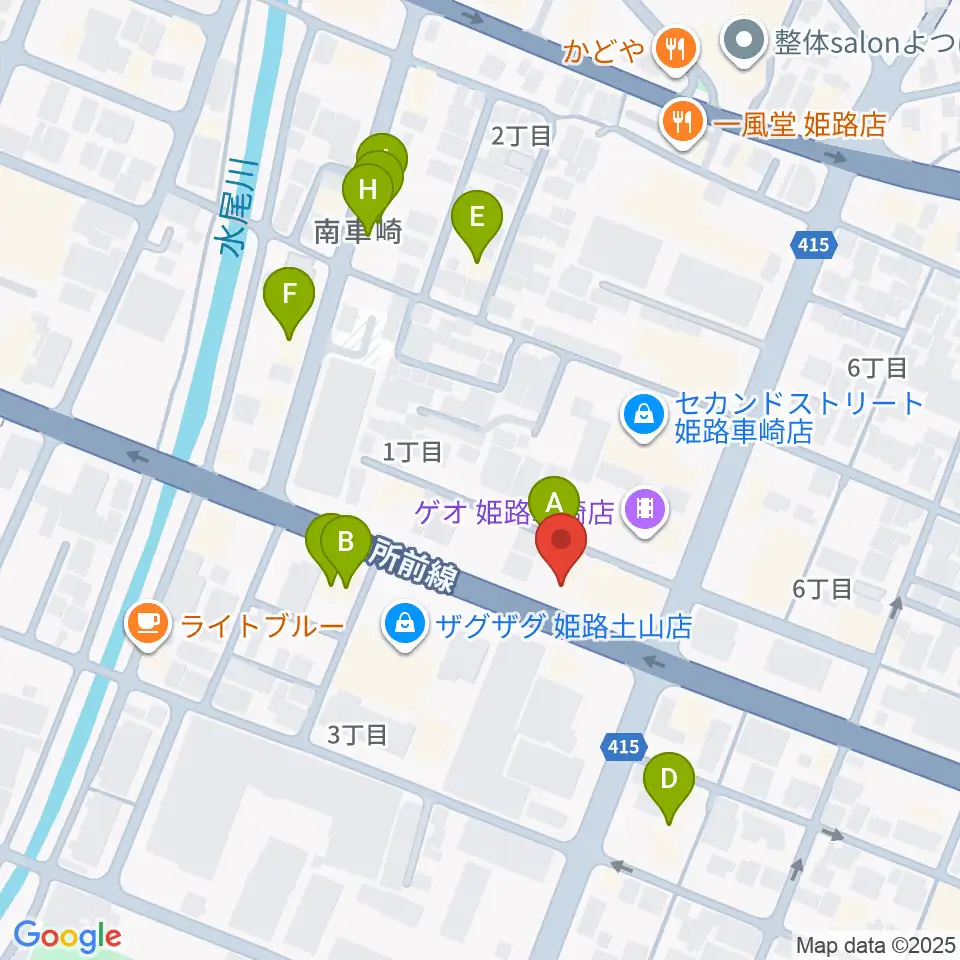 サウンドステーション周辺のファミレス・ファーストフード一覧地図