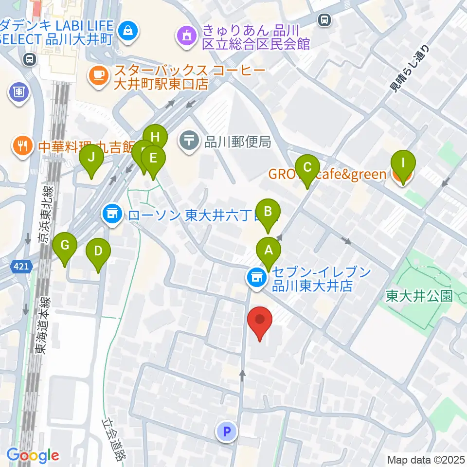 天華二胡学院周辺のファミレス・ファーストフード一覧地図