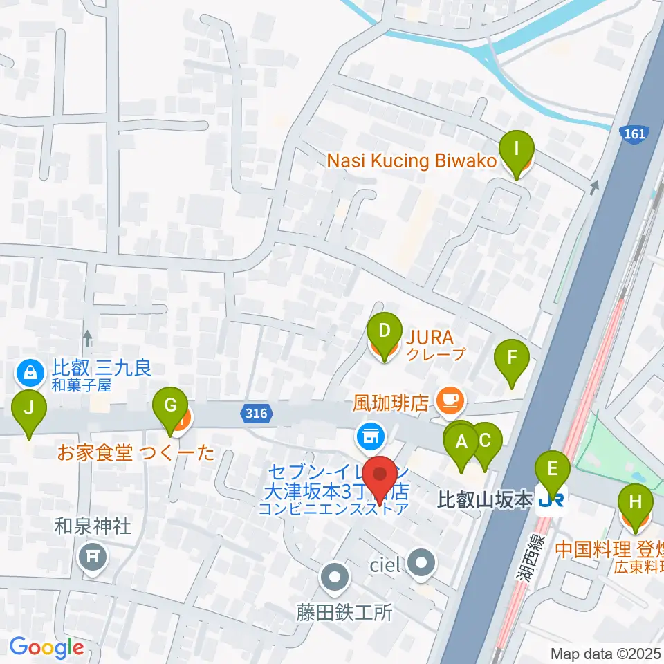 スタジオピッコロ周辺のファミレス・ファーストフード一覧地図
