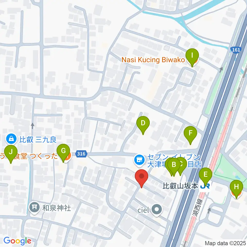 スタジオピッコロ周辺のファミレス・ファーストフード一覧地図