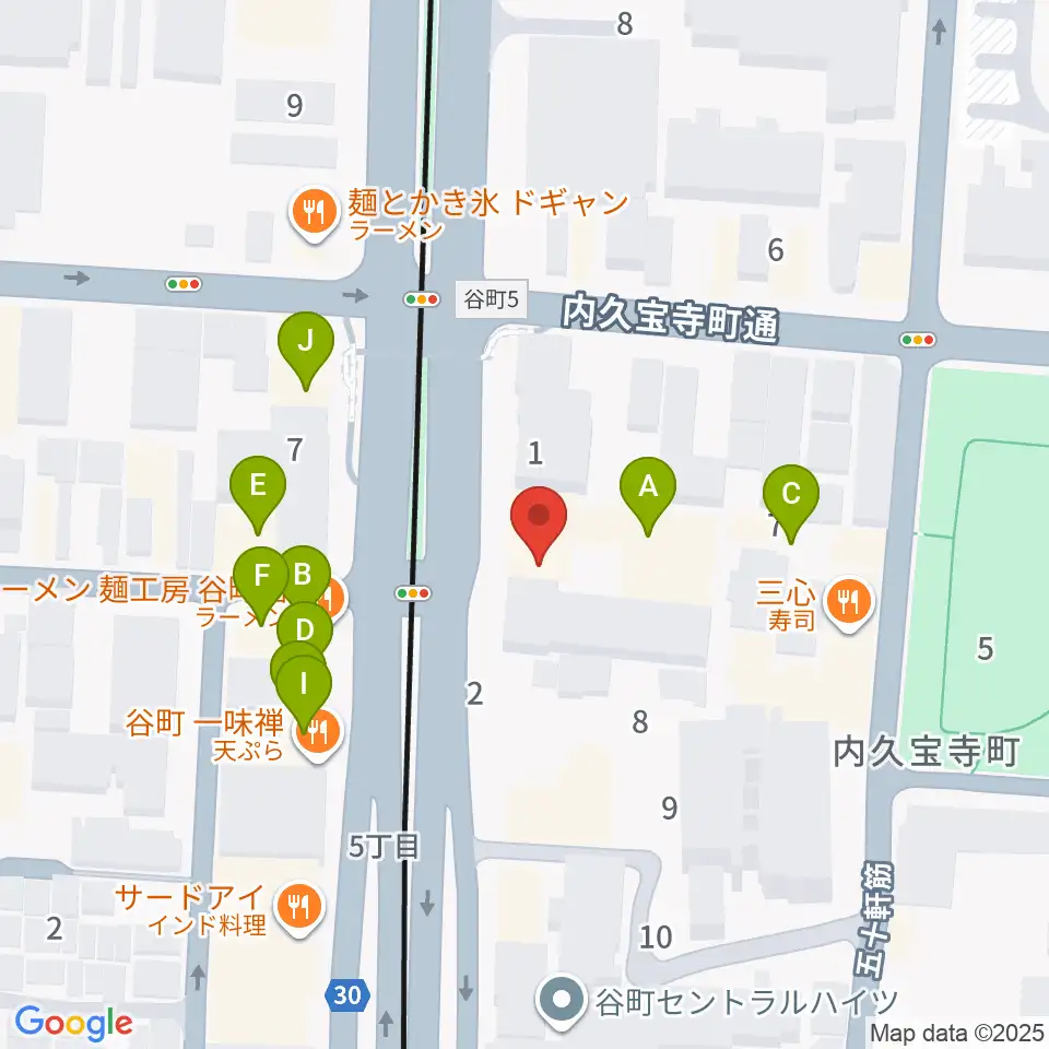 ムジークドルフ周辺のファミレス・ファーストフード一覧地図