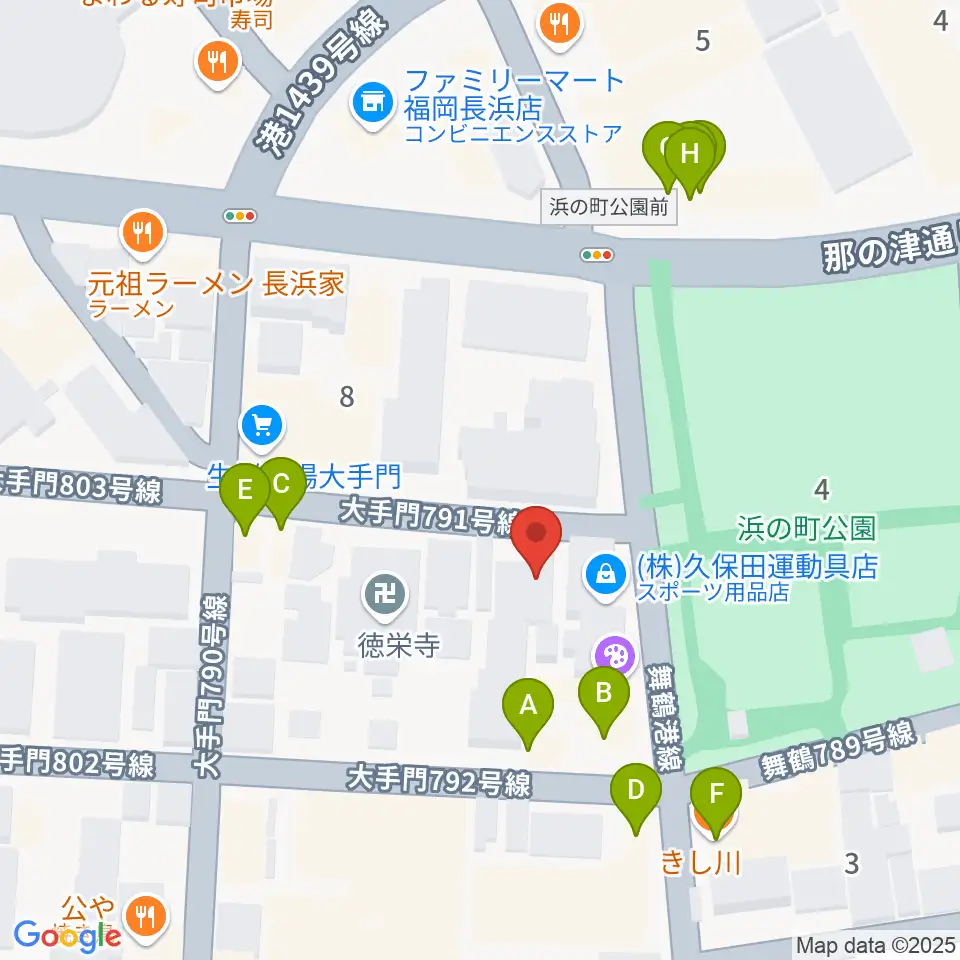 C＆S学院周辺のファミレス・ファーストフード一覧地図