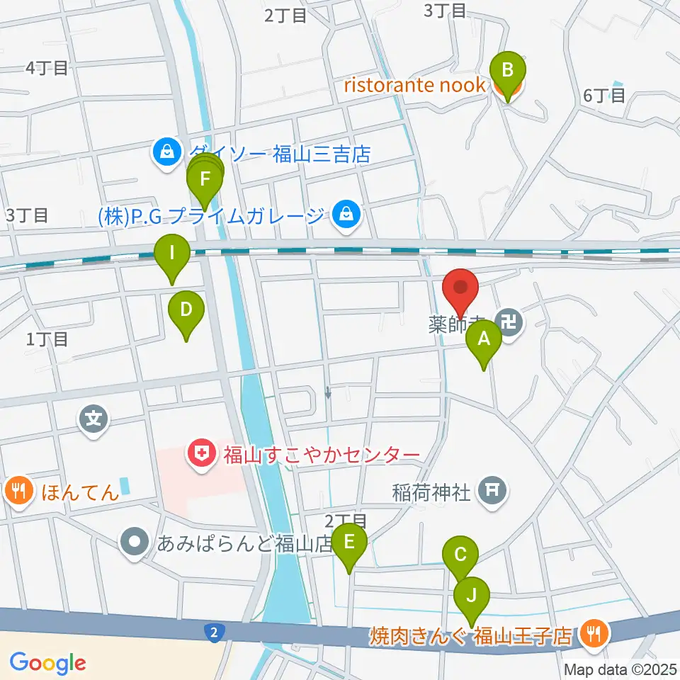 三木音楽塾周辺のファミレス・ファーストフード一覧地図