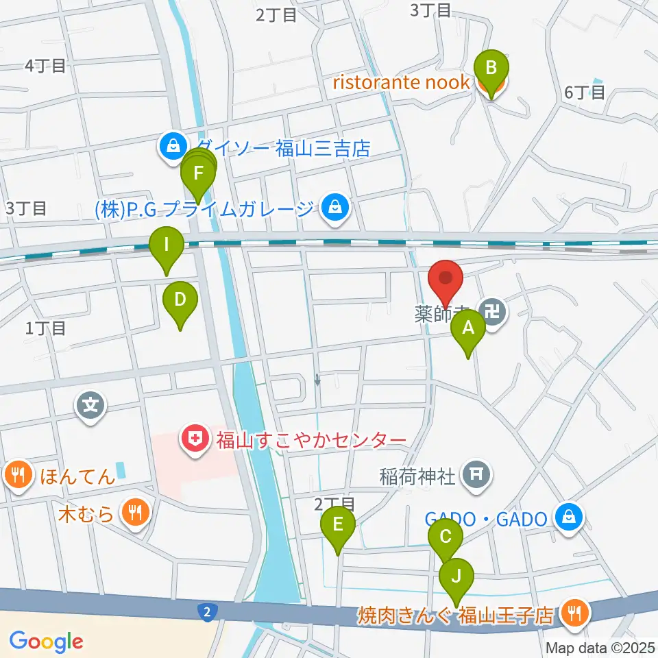 三木音楽塾周辺のファミレス・ファーストフード一覧地図