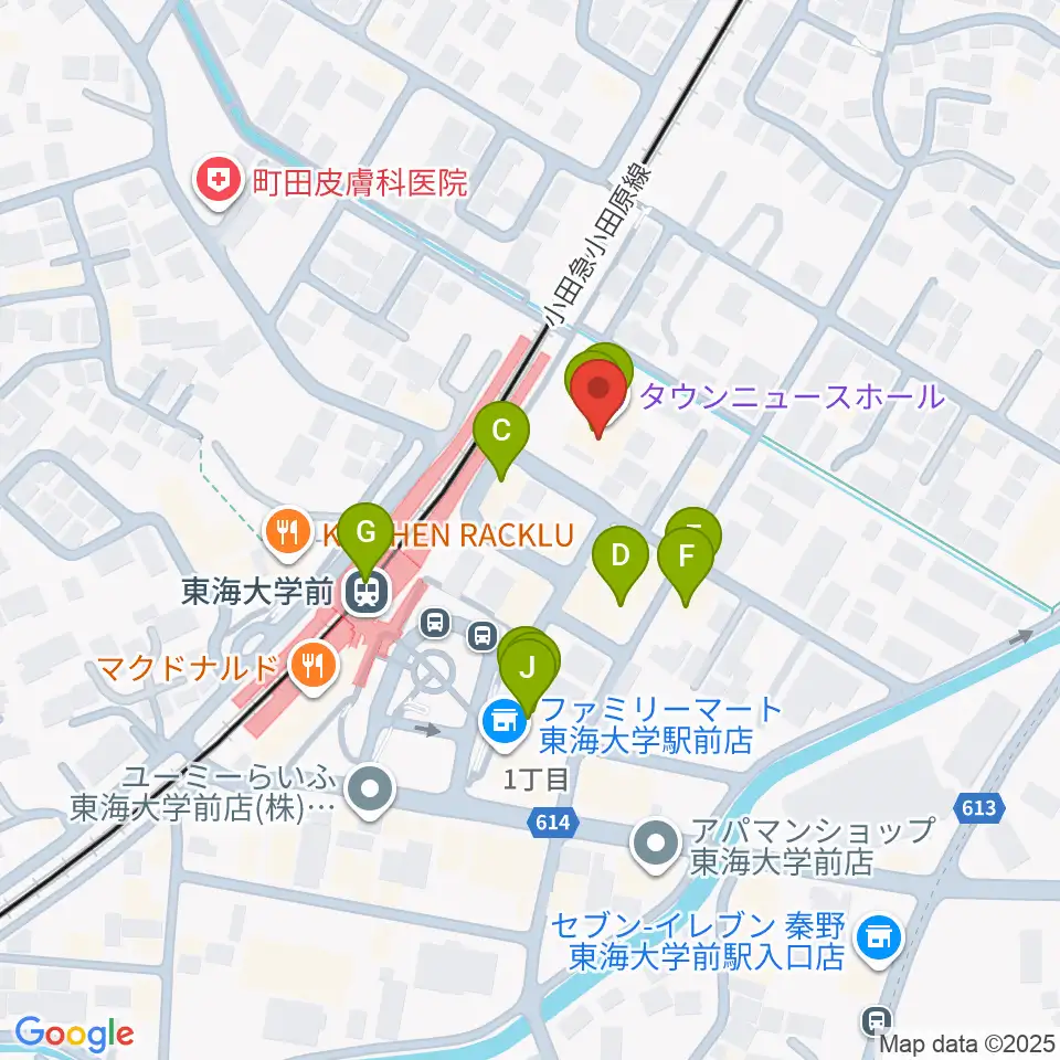 システムサウンド21音楽教室周辺のファミレス・ファーストフード一覧地図