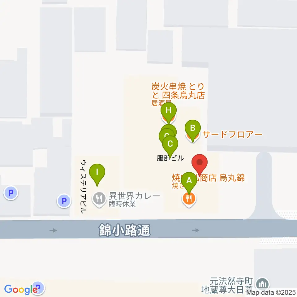 Voice Lab.周辺のファミレス・ファーストフード一覧地図