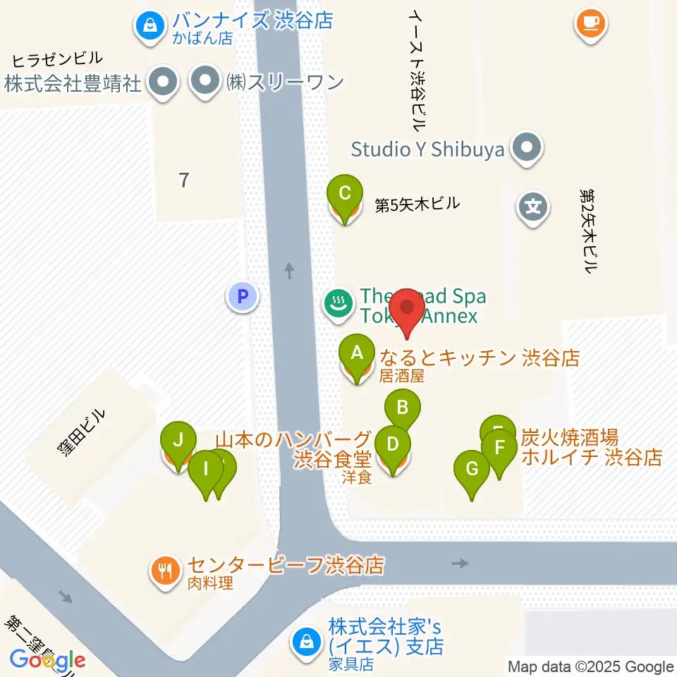 ニューベリーサウンド周辺のファミレス・ファーストフード一覧地図