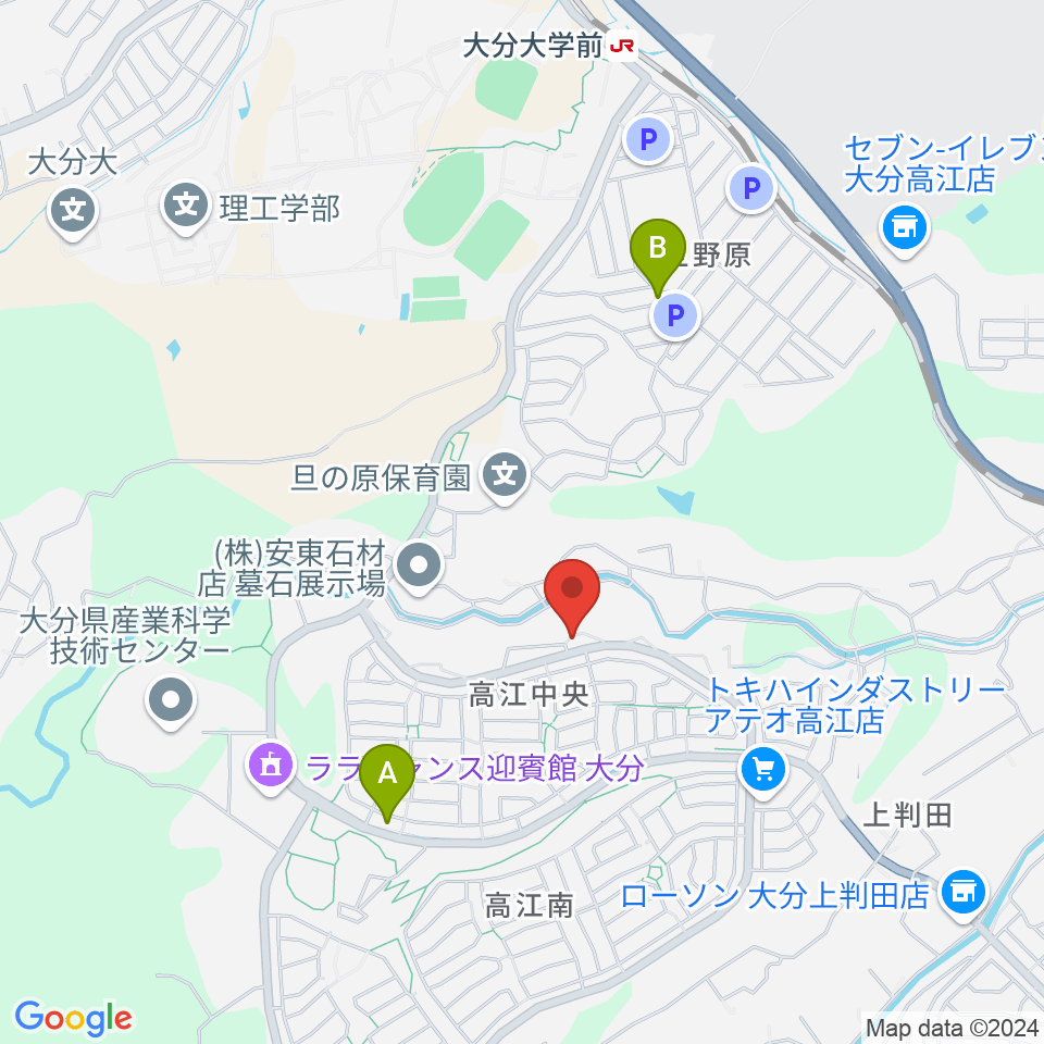 はやしだピアノアトリエ周辺のファミレス・ファーストフード一覧地図