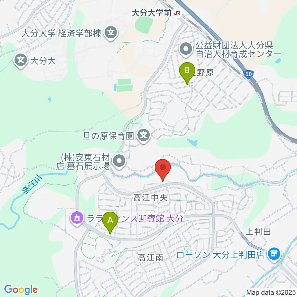 はやしだピアノアトリエ周辺のファミレス・ファーストフード一覧地図