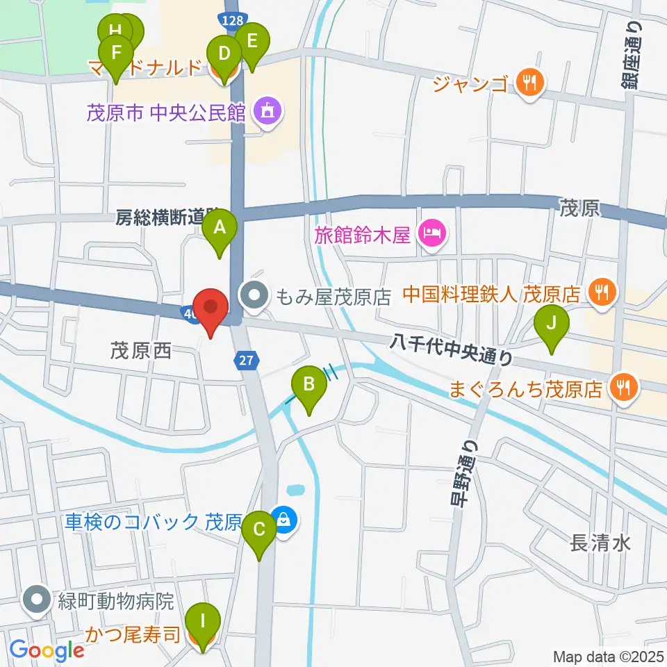 ラ・フィエスタ周辺のファミレス・ファーストフード一覧地図