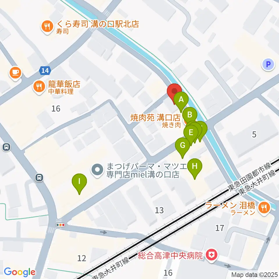 928ギター教室周辺のファミレス・ファーストフード一覧地図