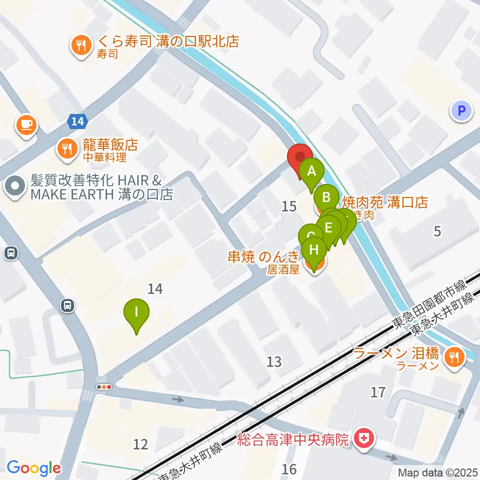 928ギター教室周辺のファミレス・ファーストフード一覧地図