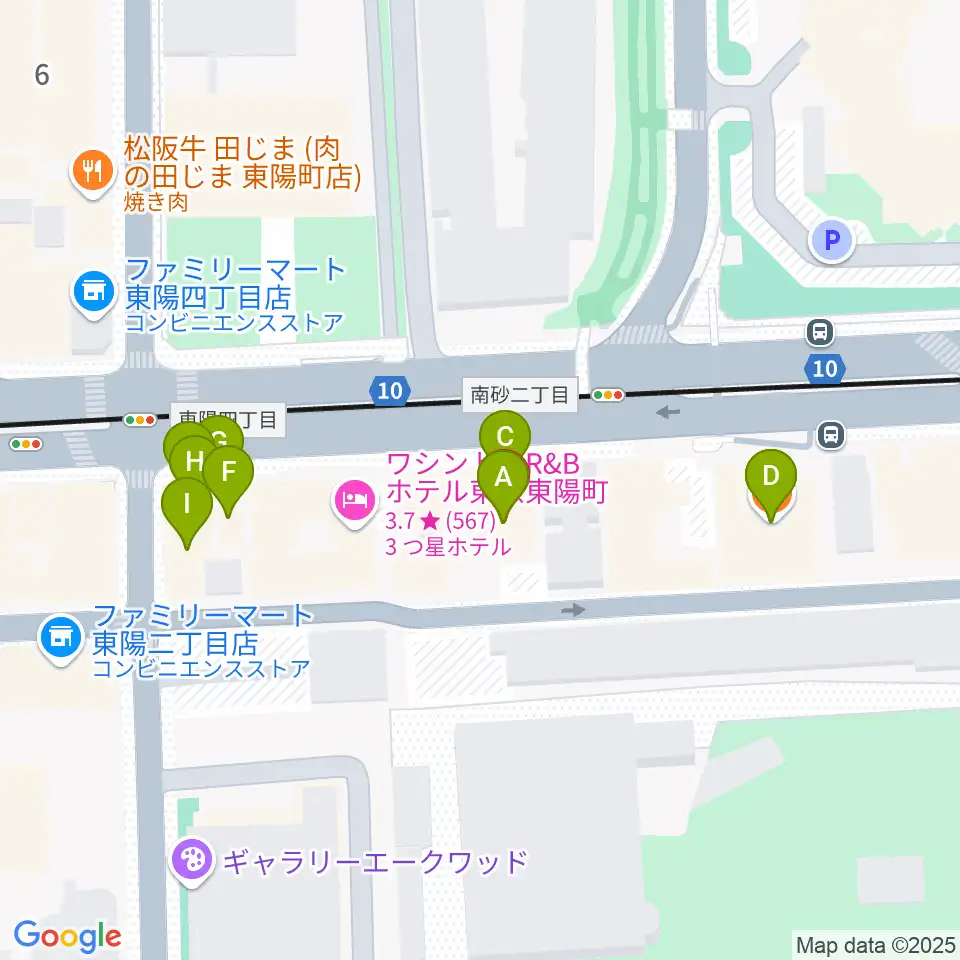 ドリームミュージック周辺のファミレス・ファーストフード一覧地図
