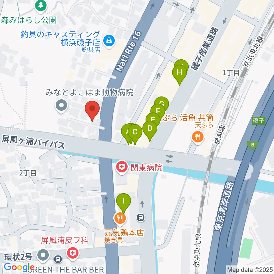 陳臻（ツェン・ゼン）中国胡弓音楽院周辺のファミレス・ファーストフード一覧地図