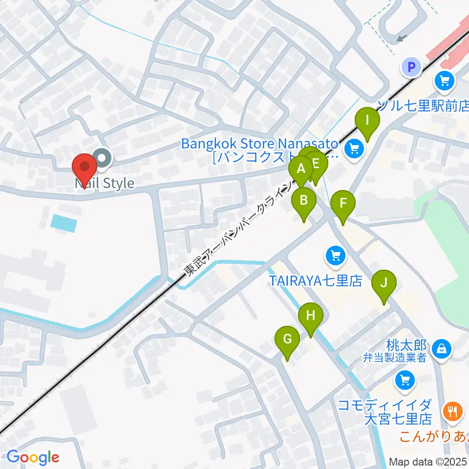 塚本音楽学院周辺のファミレス・ファーストフード一覧地図