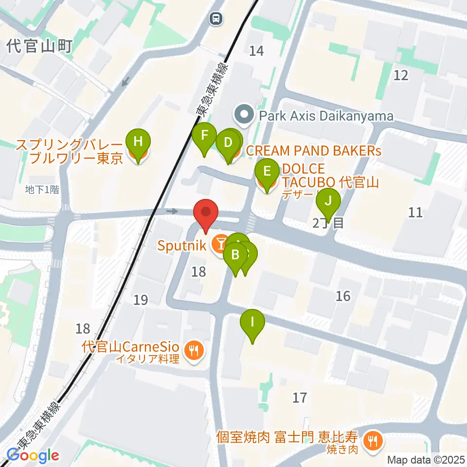 杵家彌七長唄・三味線教室周辺のファミレス・ファーストフード一覧地図