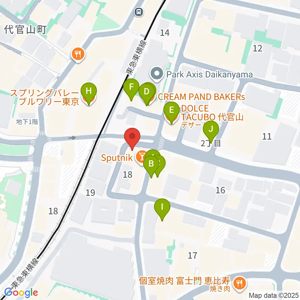 杵家彌七長唄・三味線教室周辺のファミレス・ファーストフード一覧地図