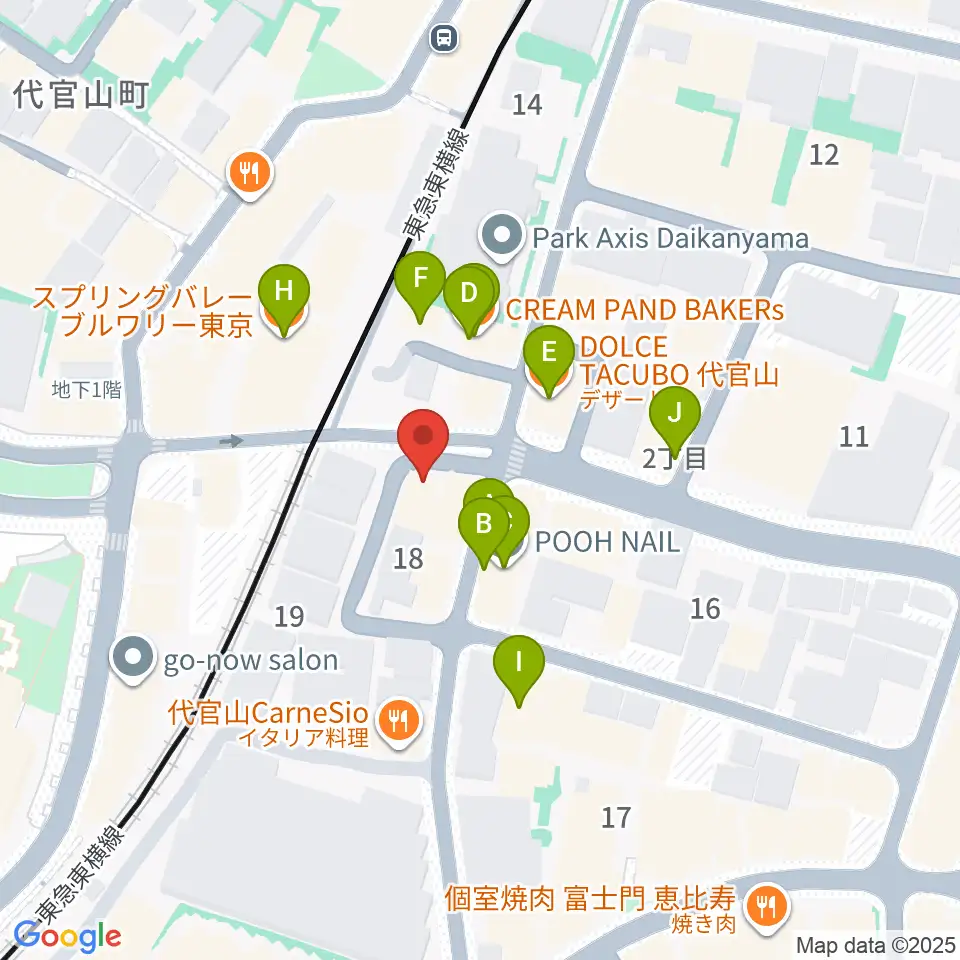 杵家彌七長唄・三味線教室周辺のファミレス・ファーストフード一覧地図