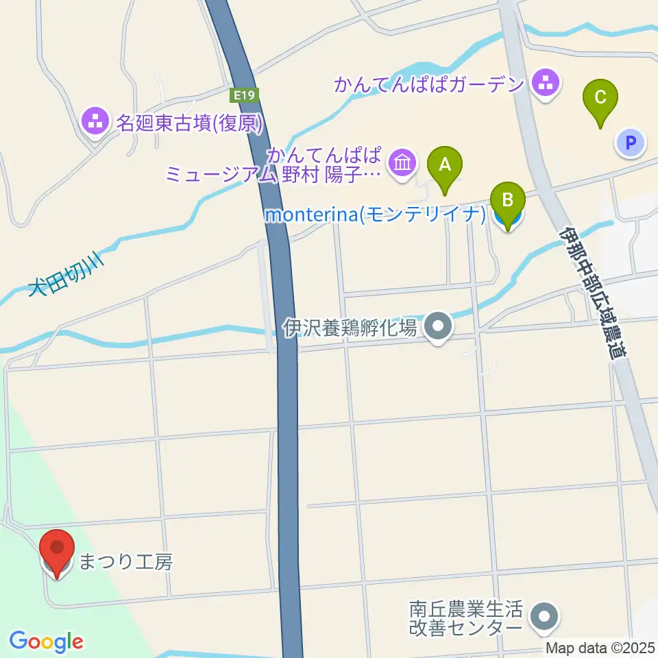 まつり工房周辺のファミレス・ファーストフード一覧地図
