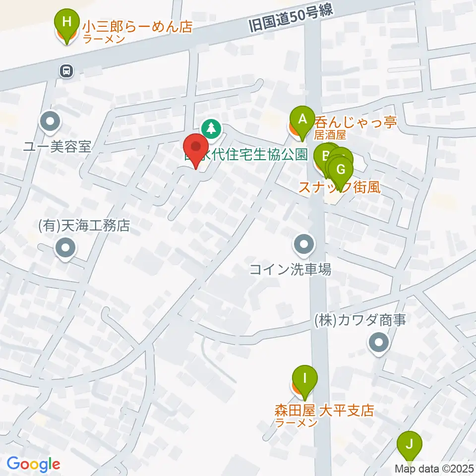 カルチャーハウス エスポワール周辺のファミレス・ファーストフード一覧地図