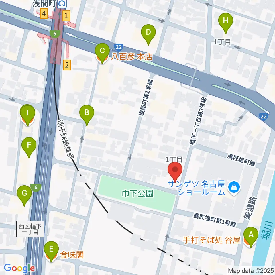 大正琴 澄音会周辺のファミレス・ファーストフード一覧地図