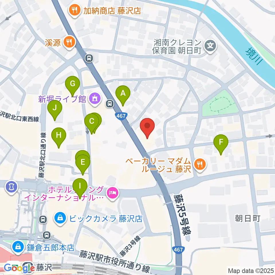 国際新堀芸術学院周辺のファミレス・ファーストフード一覧地図