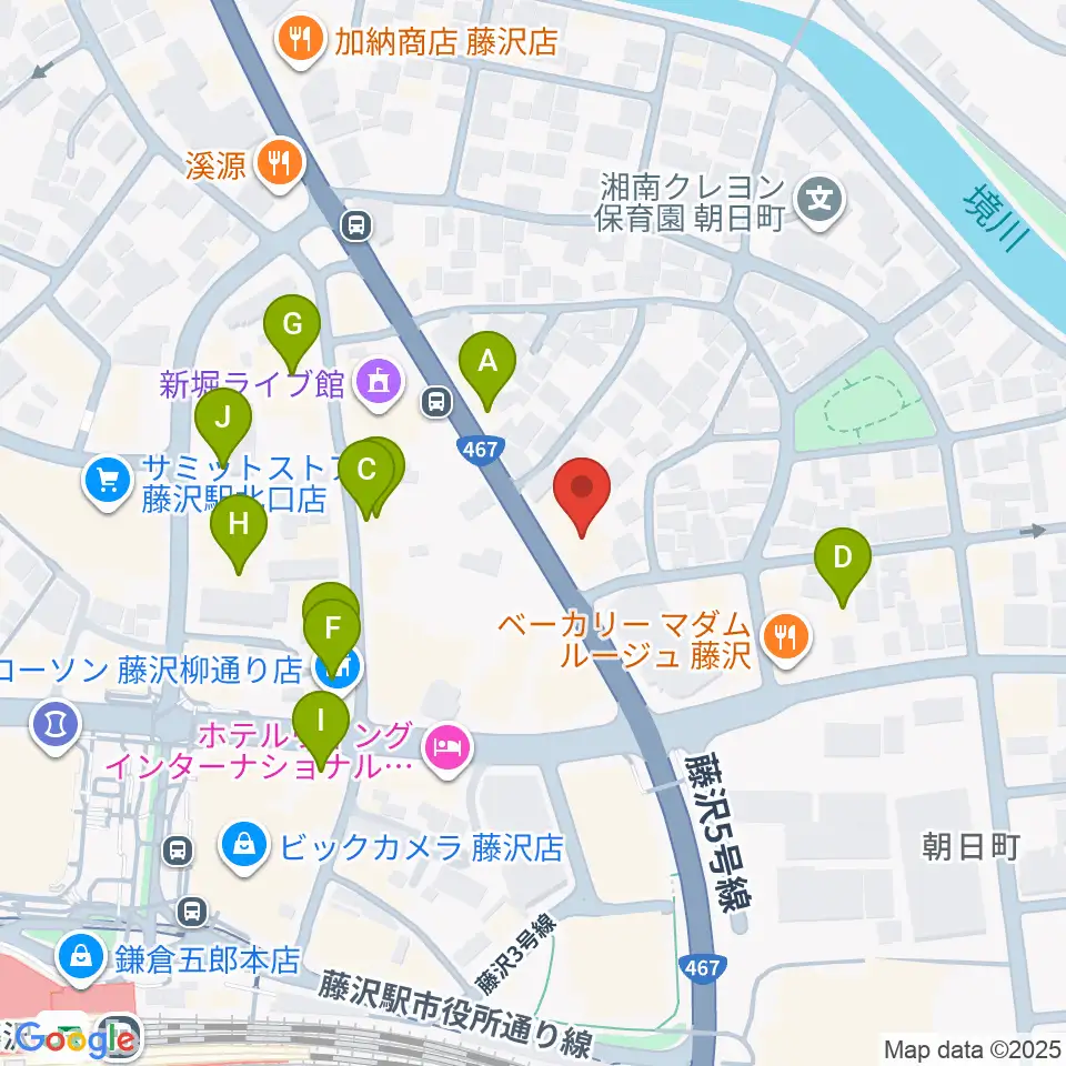 国際新堀芸術学院周辺のファミレス・ファーストフード一覧地図