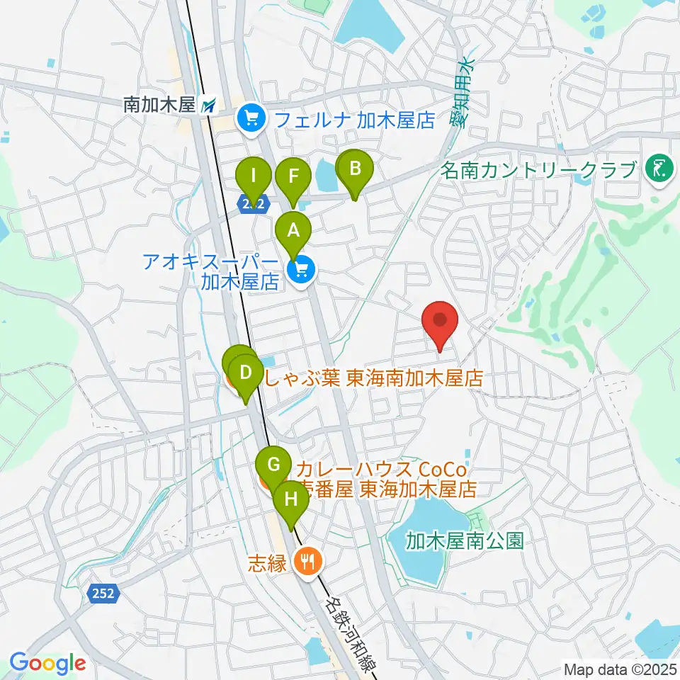 榊原ギター工房周辺のファミレス・ファーストフード一覧地図