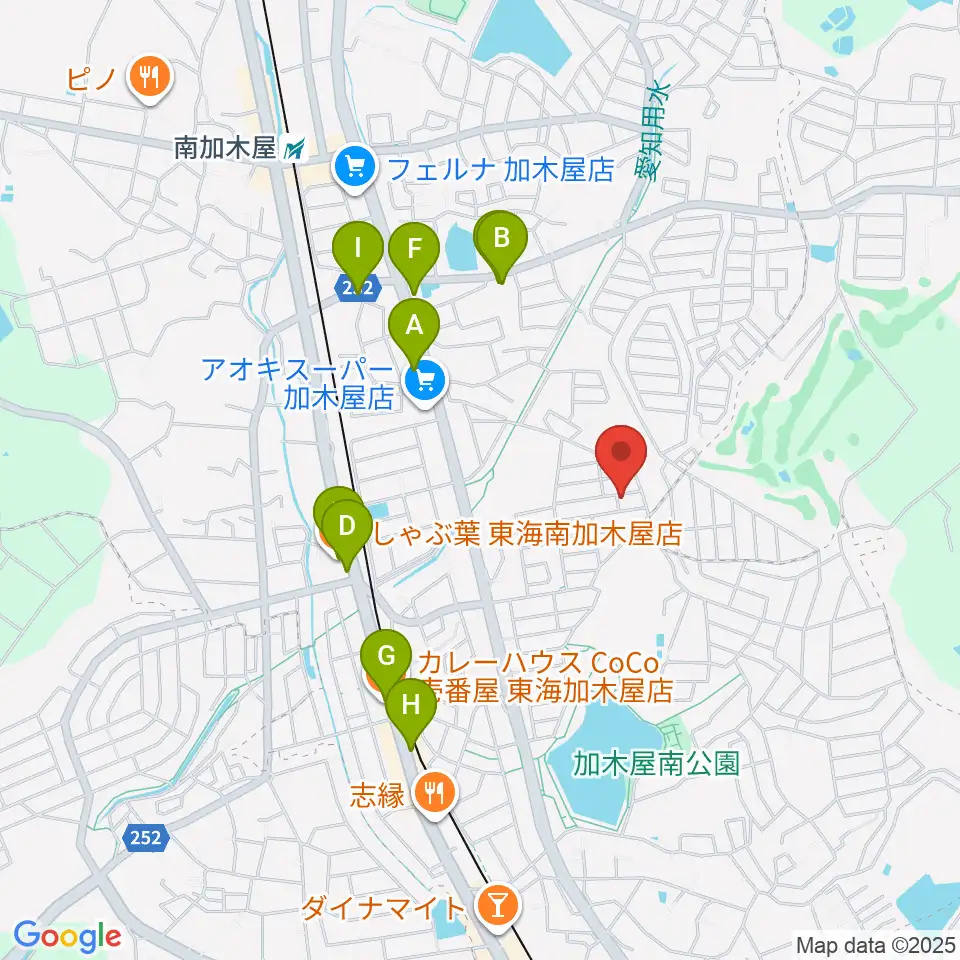 榊原ギター工房周辺のファミレス・ファーストフード一覧地図