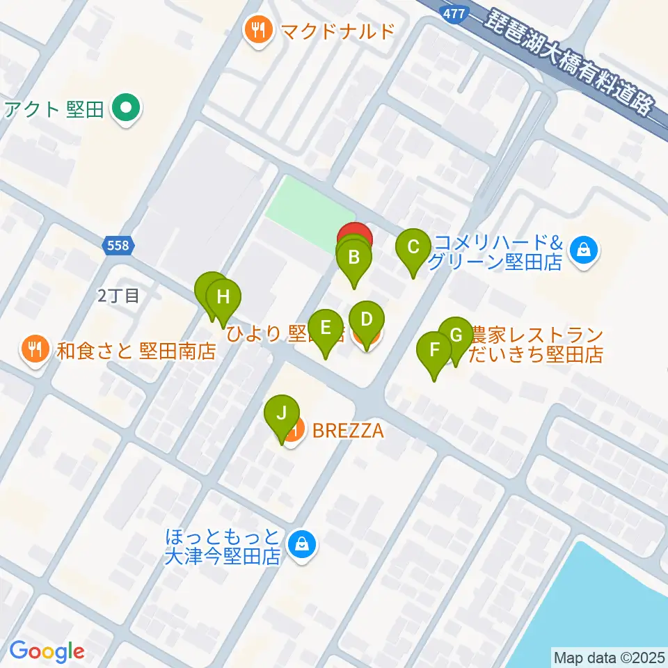 沖縄三線 和於屋周辺のファミレス・ファーストフード一覧地図