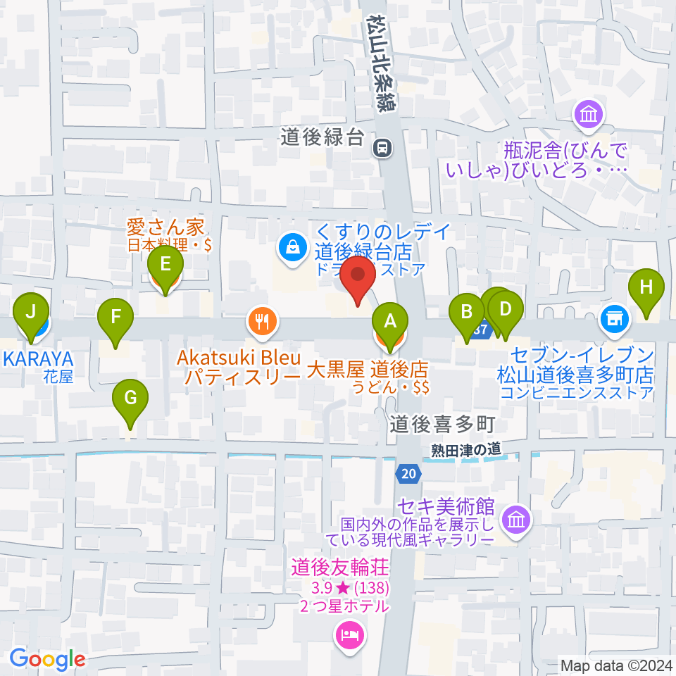 スタジオ Oto-Niwa周辺のファミレス・ファーストフード一覧地図