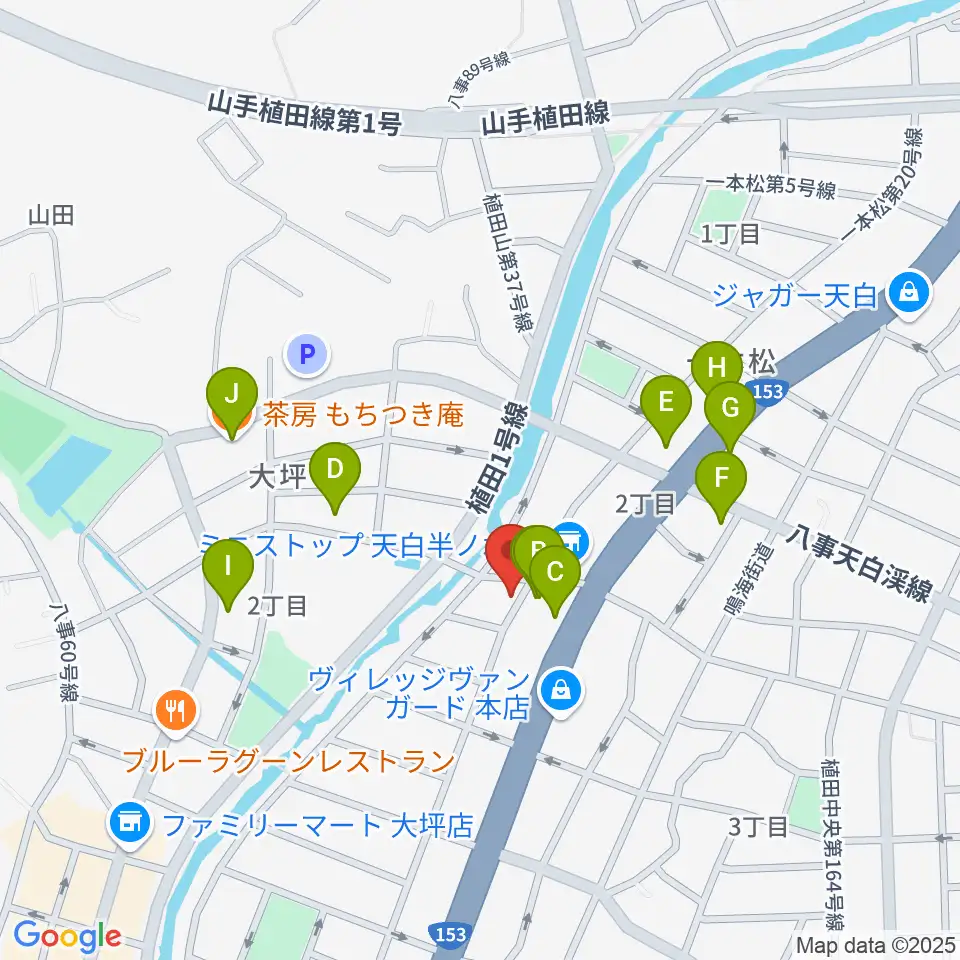 ゼロスタジオ周辺のファミレス・ファーストフード一覧地図