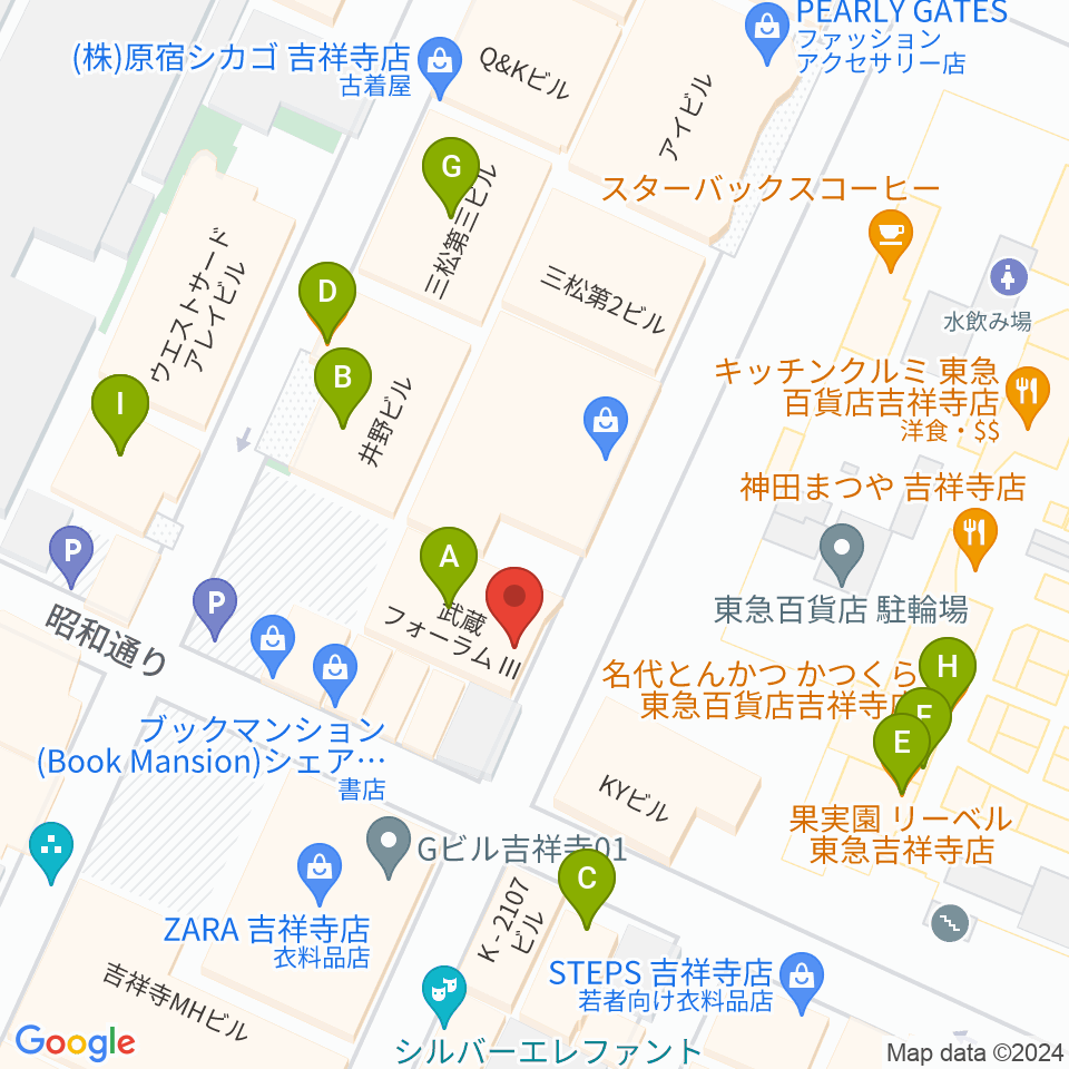 ROCK JOINT GB周辺のファミレス・ファーストフード一覧地図