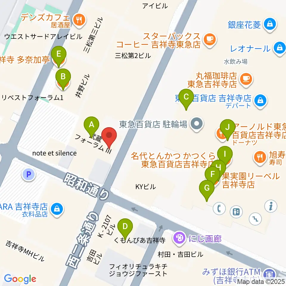 ROCK JOINT GB周辺のファミレス・ファーストフード一覧地図
