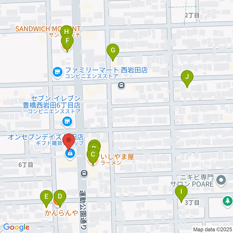 サウンドスタジオエマージェンシー周辺のファミレス・ファーストフード一覧地図