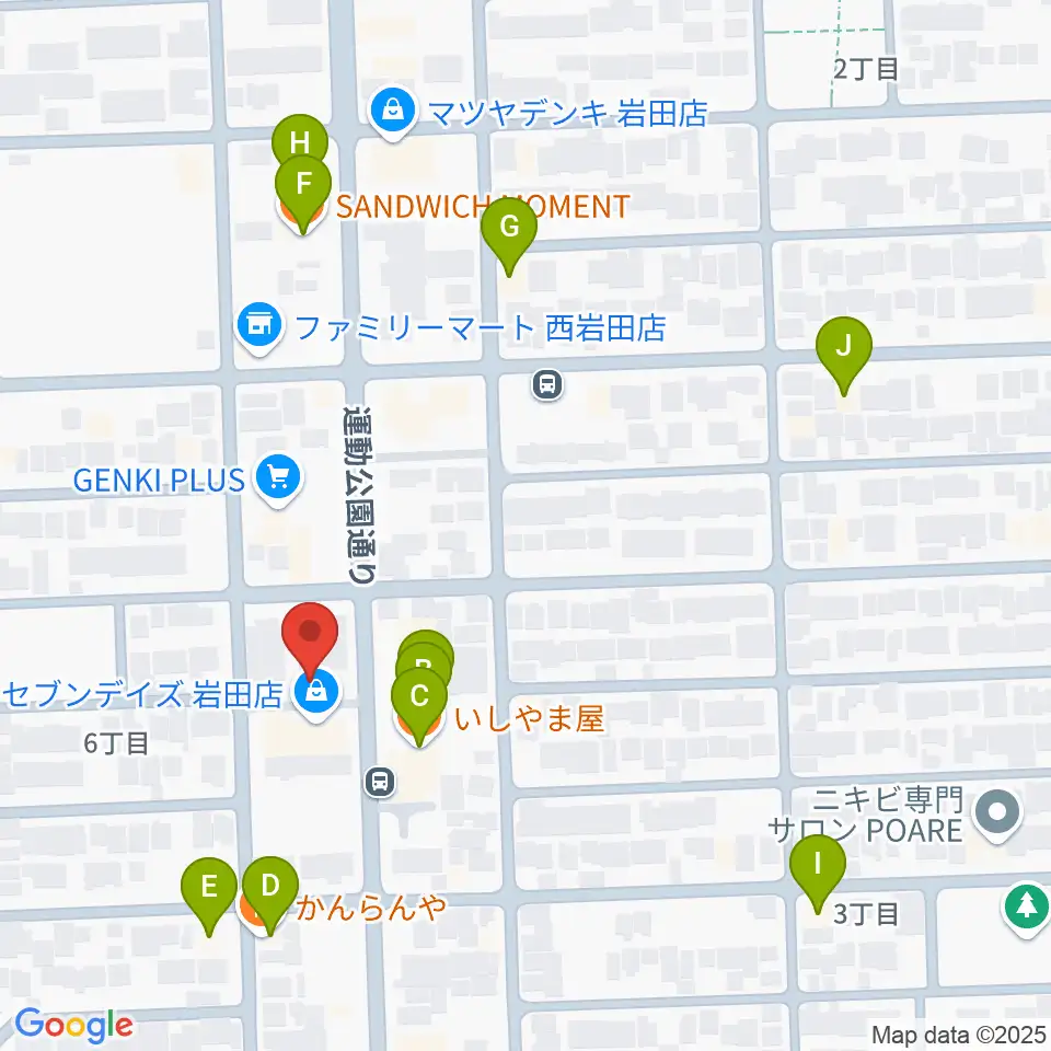 サウンドスタジオエマージェンシー周辺のファミレス・ファーストフード一覧地図