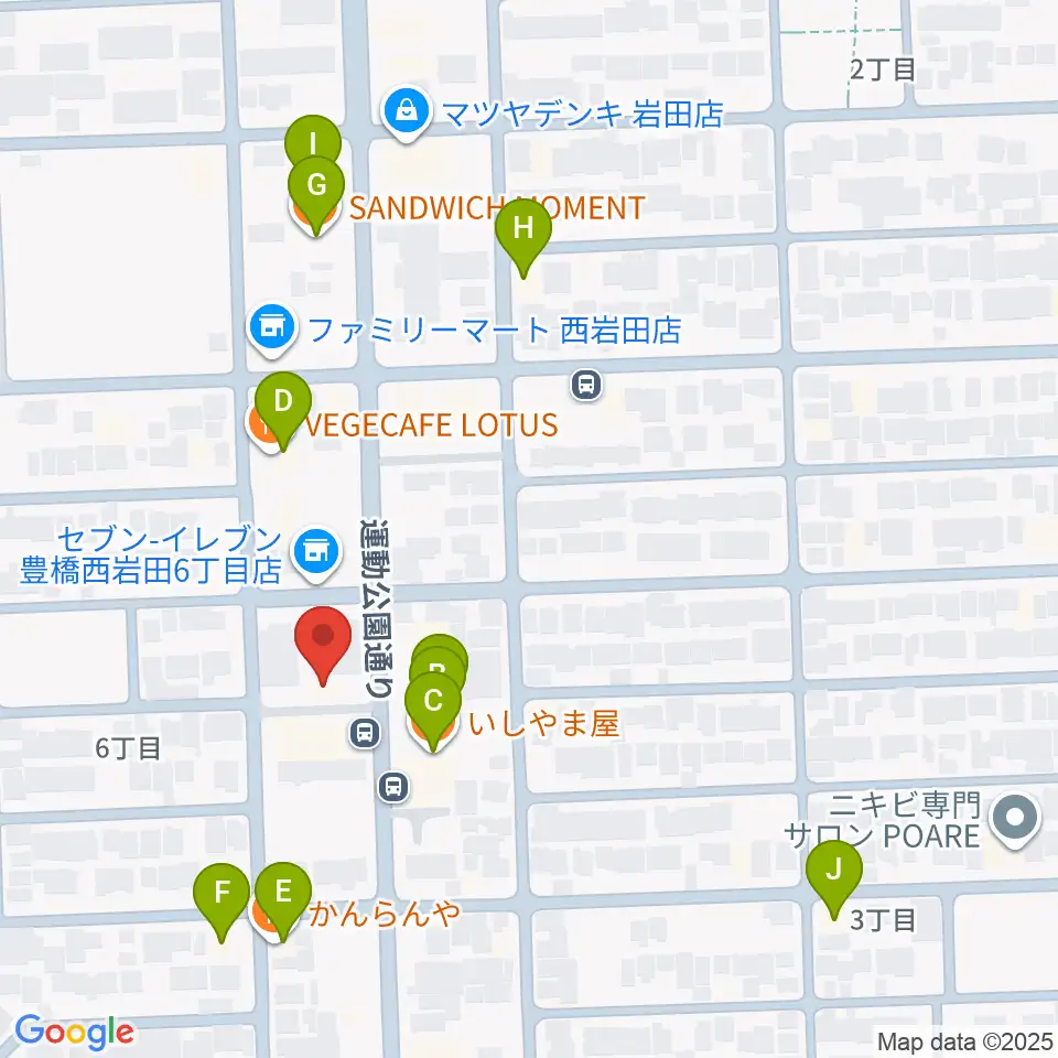 サウンドスタジオエマージェンシー周辺のファミレス・ファーストフード一覧地図