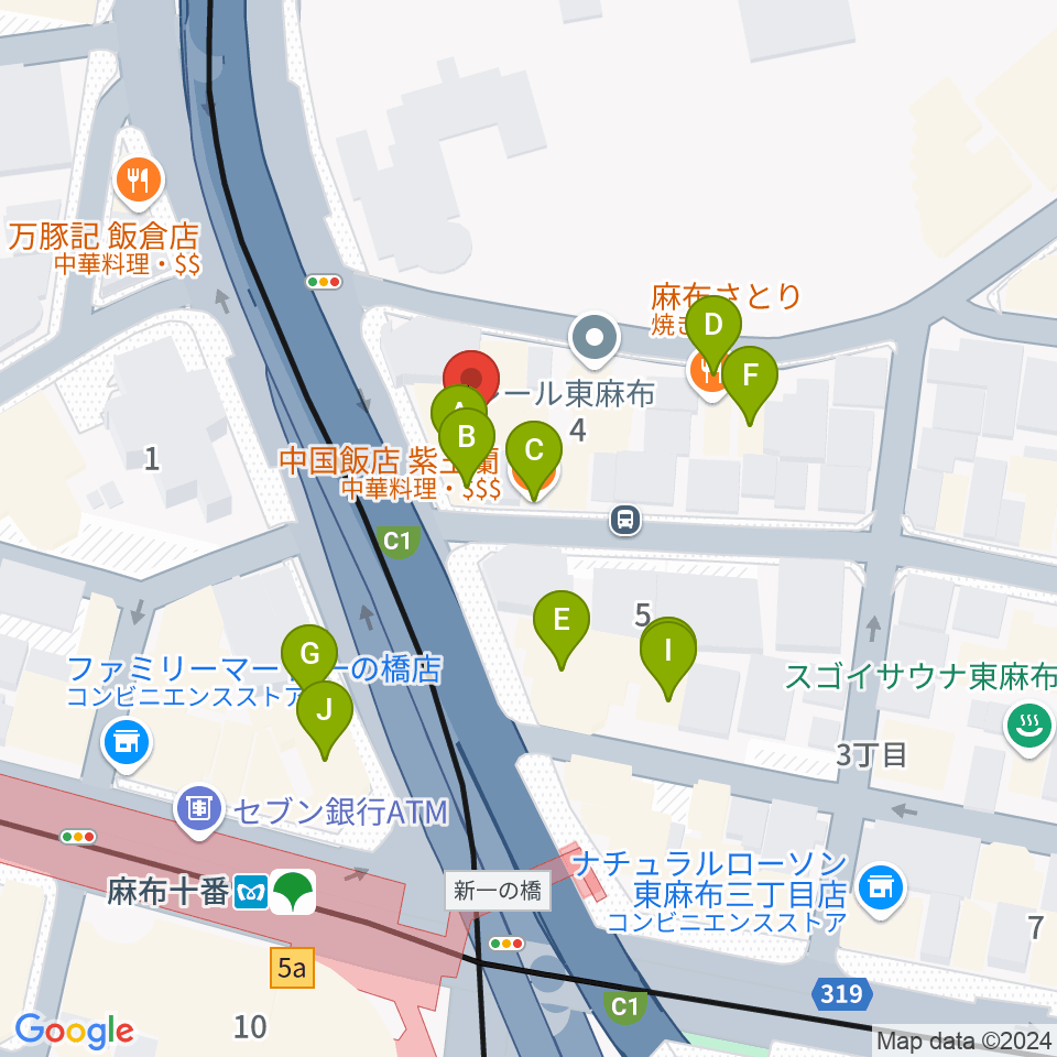 スタジオファイン周辺のファミレス・ファーストフード一覧地図