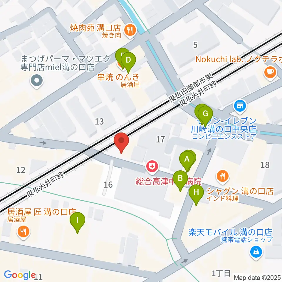 スタジオアズ(Studio-az)周辺のファミレス・ファーストフード一覧地図
