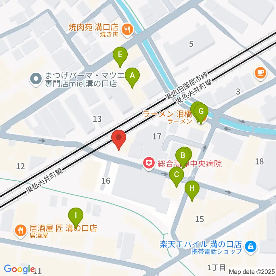 スタジオアズ(Studio-az)周辺のファミレス・ファーストフード一覧地図